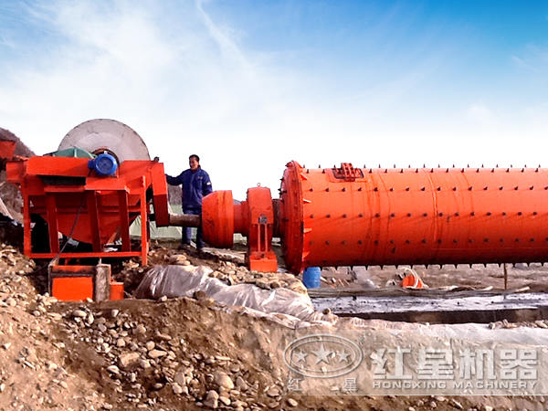 褐錳礦選礦生產(chǎn)線現(xiàn)場(chǎng)