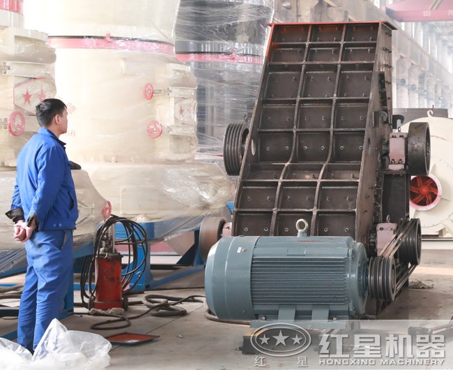 雙級粉碎機，安裝完畢