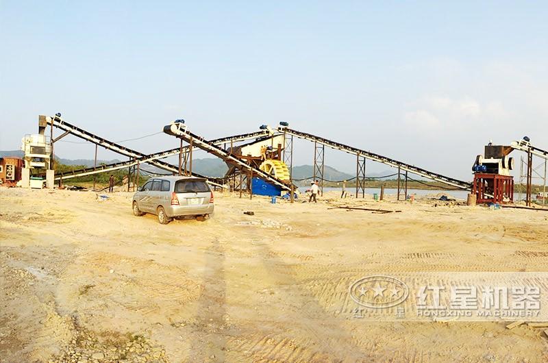 紅星越南客戶(hù)制砂現(xiàn)場(chǎng)