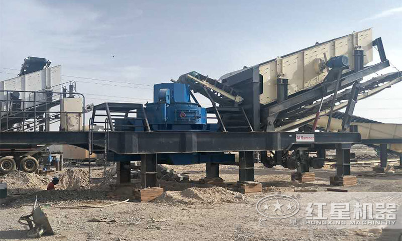可移動式立軸沖擊式制砂機現(xiàn)場