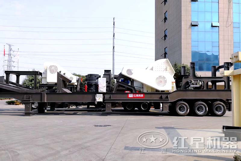 紅星車載碎石機(jī)廠區(qū)，多種現(xiàn)貨