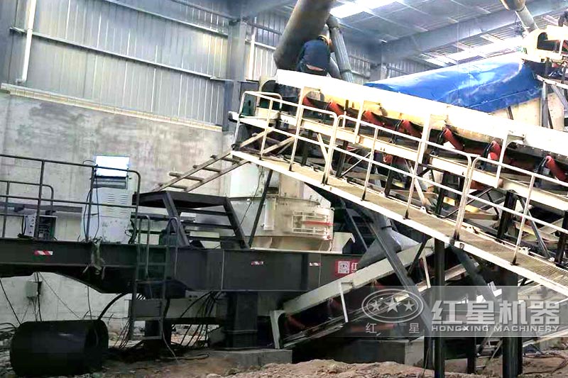 小型流動打沙一體機(jī)現(xiàn)場