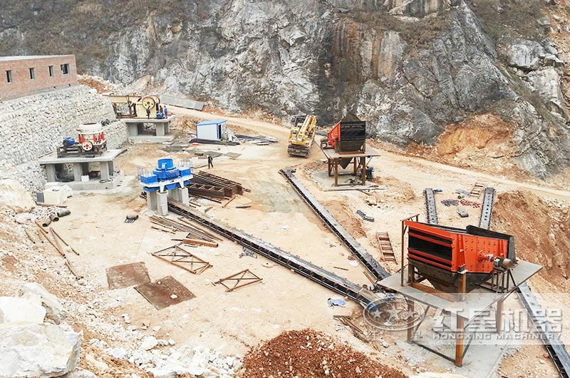 固定石子破碎機安裝現(xiàn)場