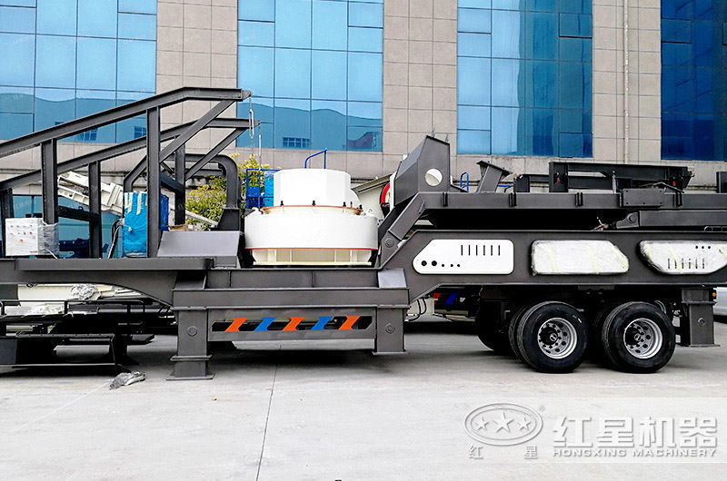 移動式石頭制砂機掛起車頭就能跑，轉(zhuǎn)場靈活