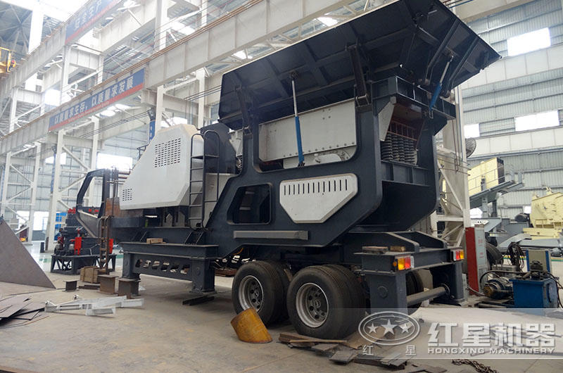 移動(dòng)制砂機(jī)生產(chǎn)車間，自主研發(fā)生產(chǎn)，降低中間商成本20%