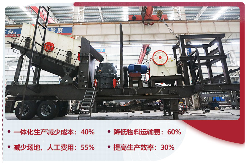 移動式石子破碎機一體化生產(chǎn)，智能更安全