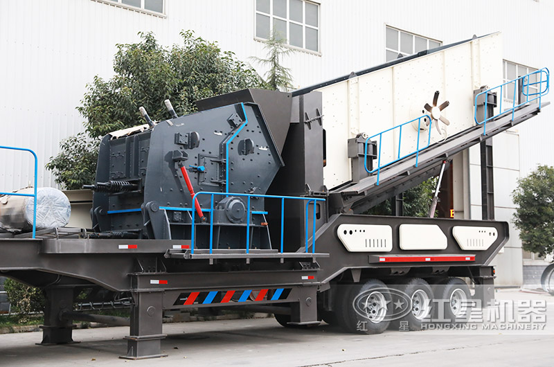 移動(dòng)式立式反擊破碎機(jī)，可隨地移動(dòng)快捷智能