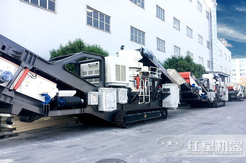 圓錐破履帶式制砂機，適用于高硬度物料