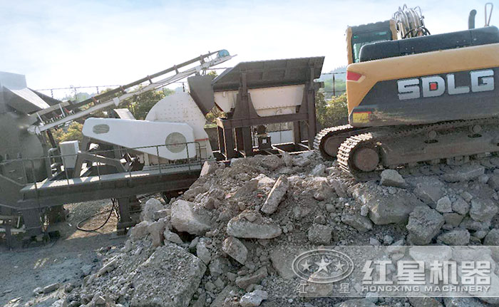 混凝土破碎機(jī)，破碎物料細(xì)節(jié)