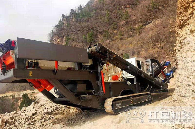 履帶移動石頭粉碎機(jī)